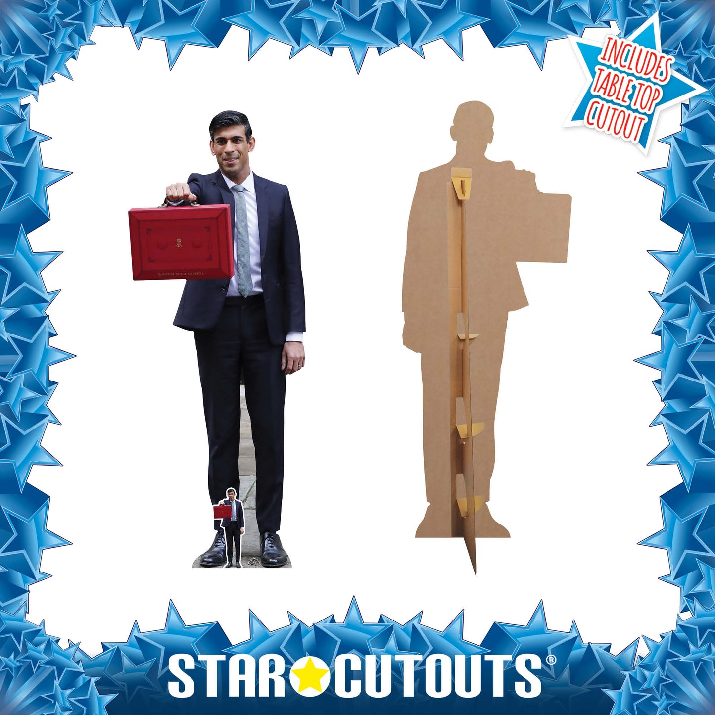 CS833 Rishi Sunak Height 172cm Lifesize Cardboard Cut Out With Mini