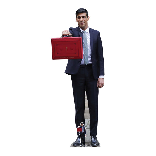 CS833 Rishi Sunak Height 172cm Lifesize Cardboard Cut Out With Mini