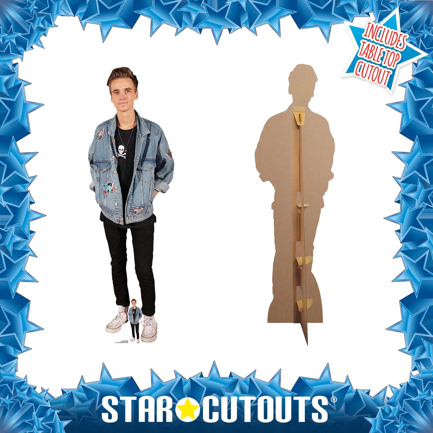 CS868 Joe Sugg Presenter Height 175cm Lifesize Cardboard Cut Out With Mini