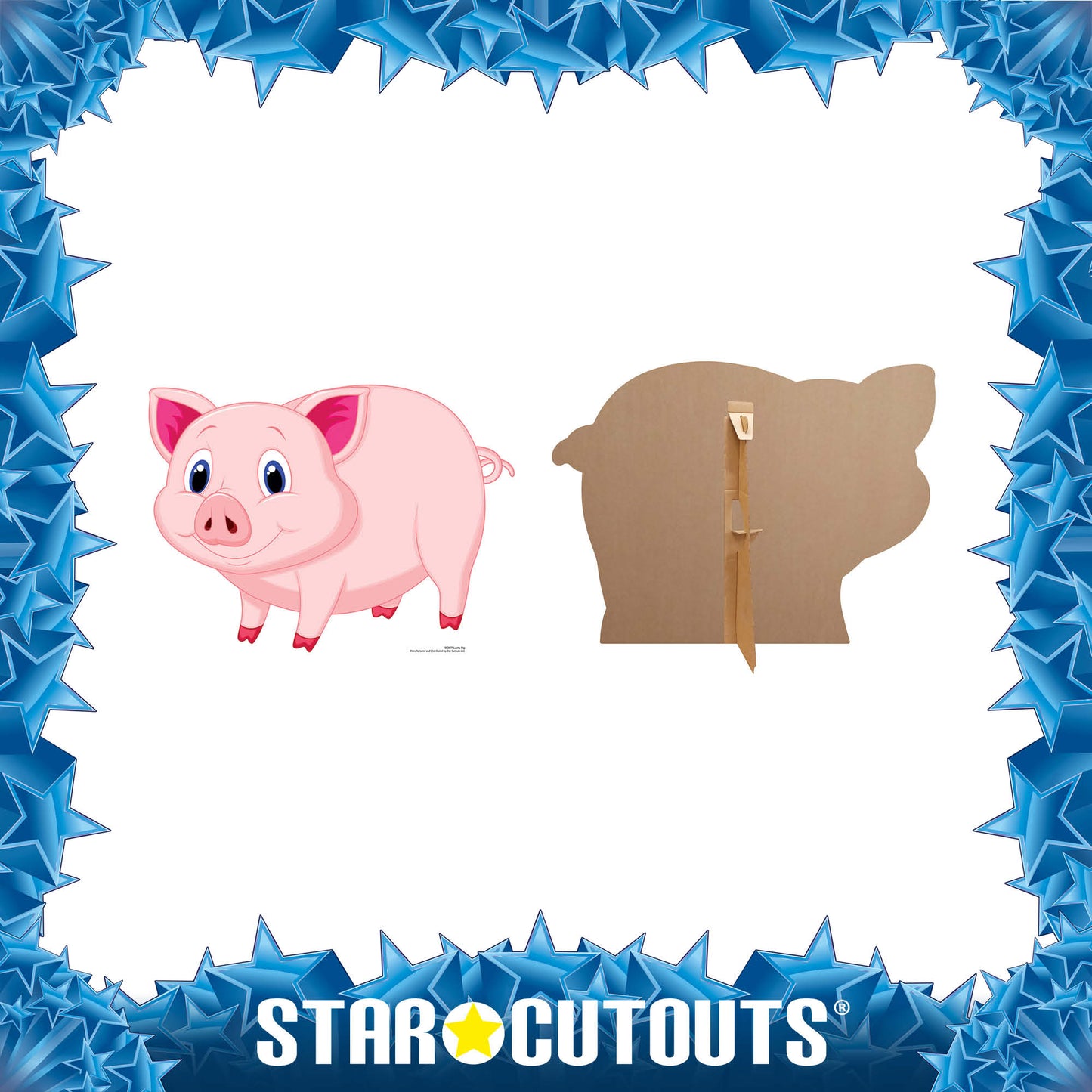 SC877 Lucky Pig a.k.a GLÜCKSSCHWEIN Cardboard Cut Out Height 60cm
