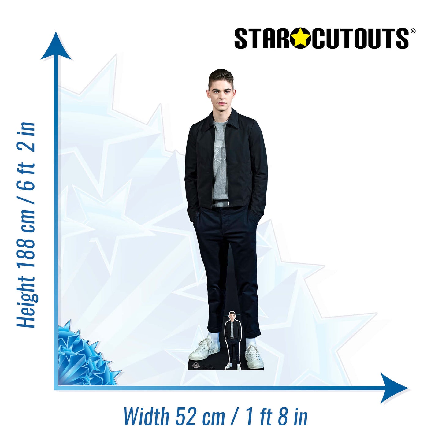 CS883 Hero Fiennes Tiffin Height 188cm Lifesize Cardboard Cut Out With Mini