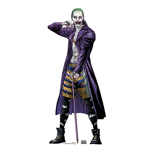 SC889 The Joker (Suicide Squad Comic Artwork) Cardboard Cut Out Height 175cm