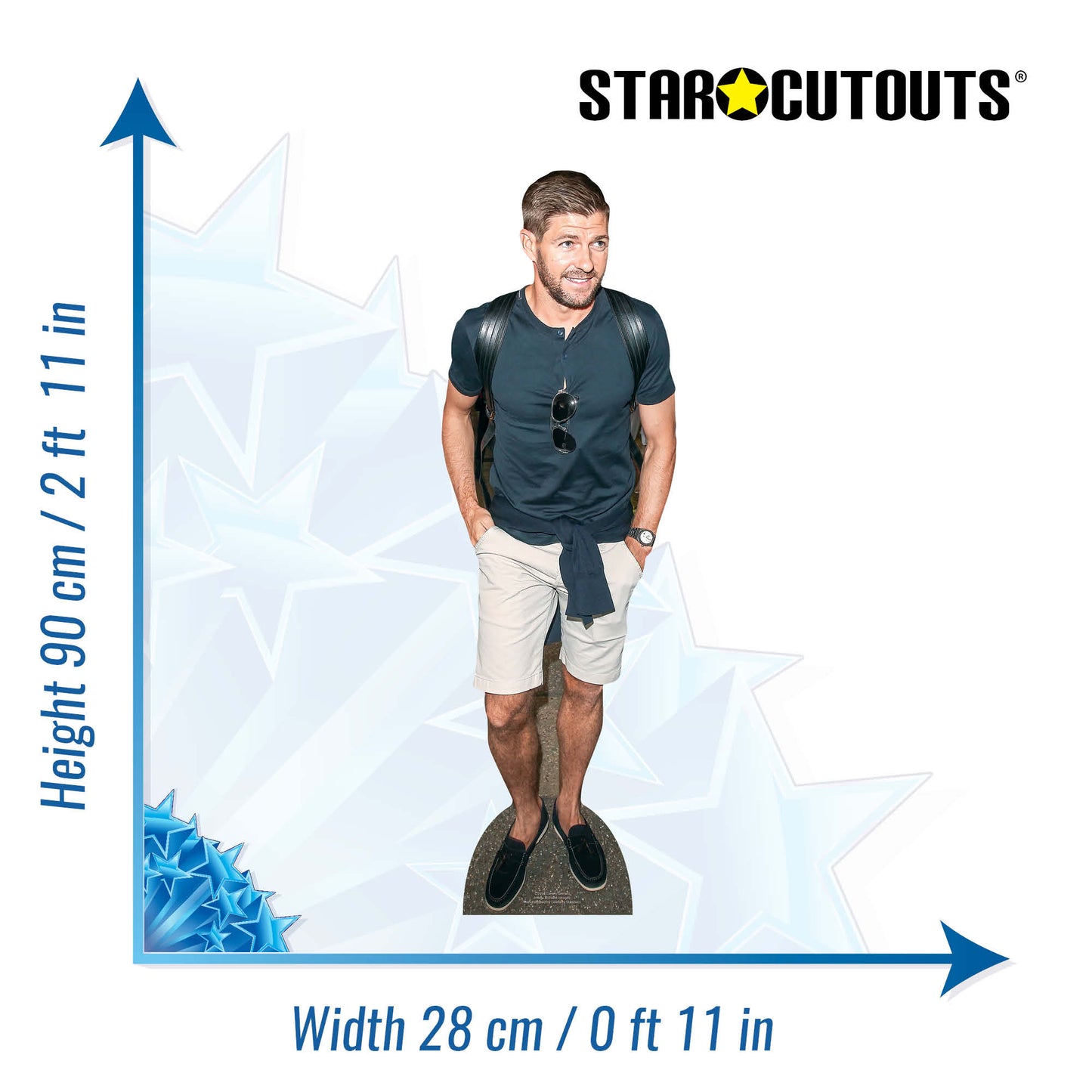CS914 Steven Gerrard Casual (Star Mini) Height 90cm Small Cardboard Cut Out