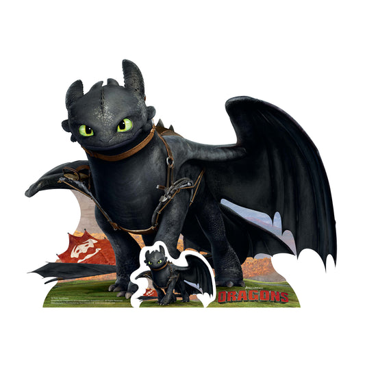 SC920 Toothless Dragon STAR MINI Cardboard Cut Out Height 61cm