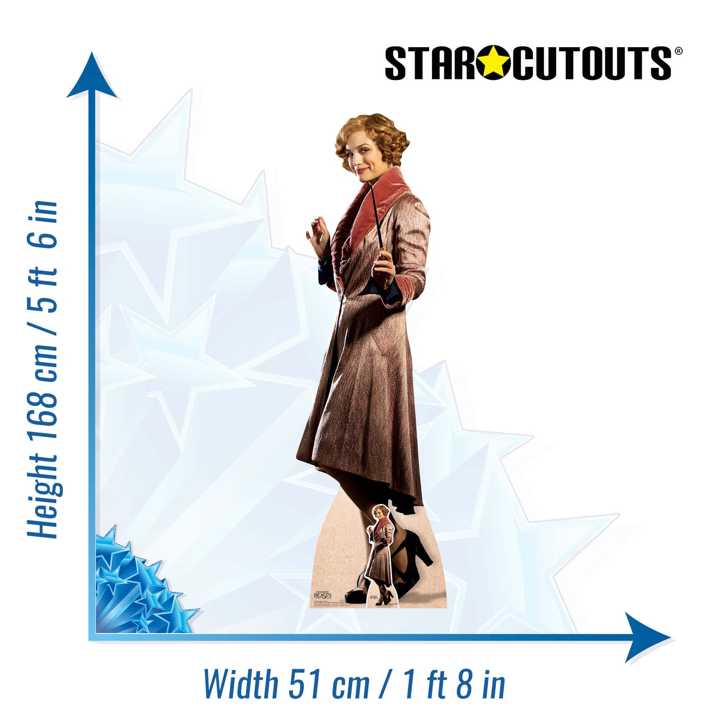 SC948 Queenie Goldstein Fantastic Beasts Cardboard Cut Out Height 168cm