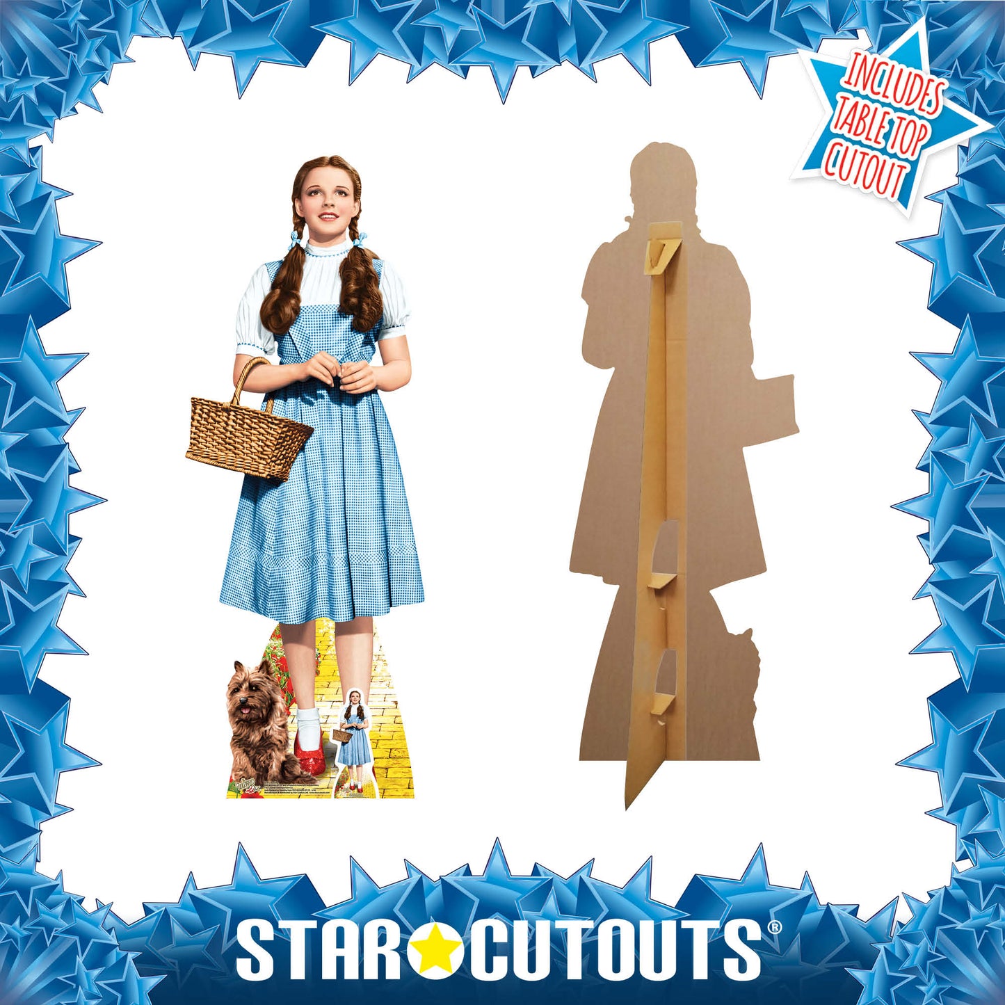 SC972 Dorothy Follow the Yellow Brick Road The Wizard of Oz Cardboard Cut Out Height 148cm