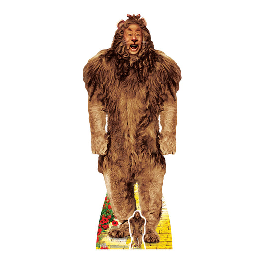 SC973 The Cowardly Lion from The Wizard of Oz Cardboard Cut Out Height 164cm