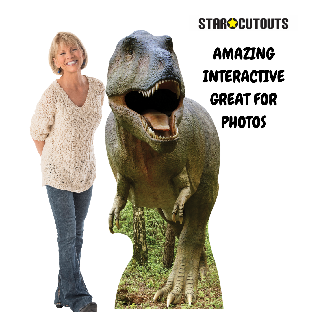 SC137 Tyrannosaurus Rex Cardboard Cut Out Height 186cm