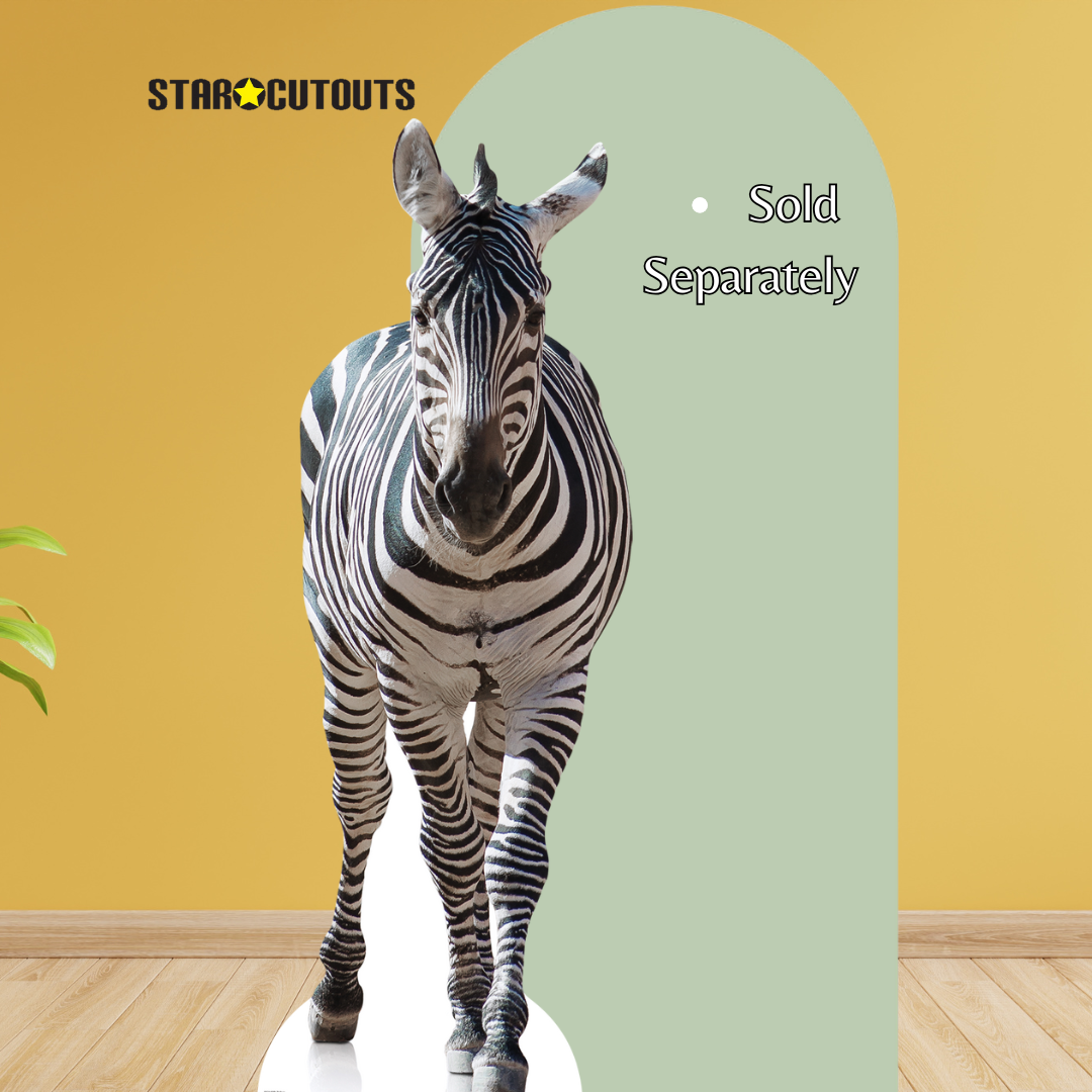SC1439 Adult Zebra Black and White Cardboard Cut Out Height 162cm
