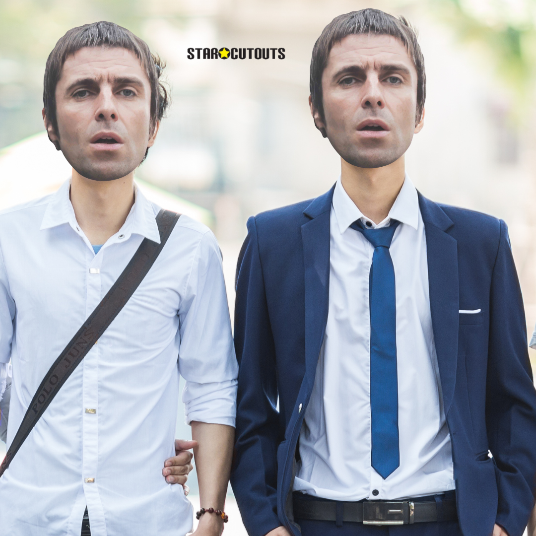 CMP004 Liam Gallagher Masks Six Pack Cardboard Face Masks With Tabs and Elastic