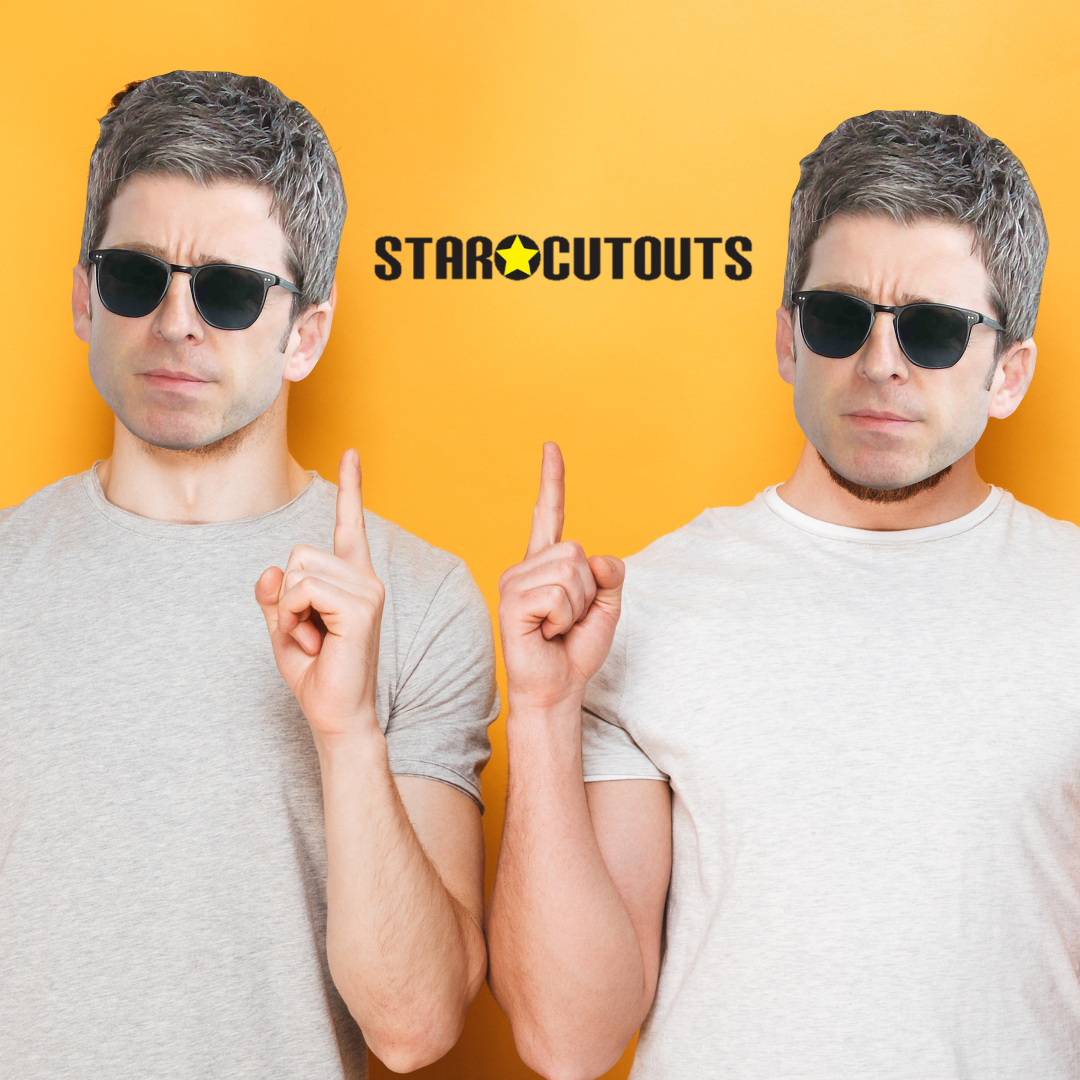 CMP005 Noel Gallagher Masks Six Pack Cardboard Face Masks With Tabs and Elastic