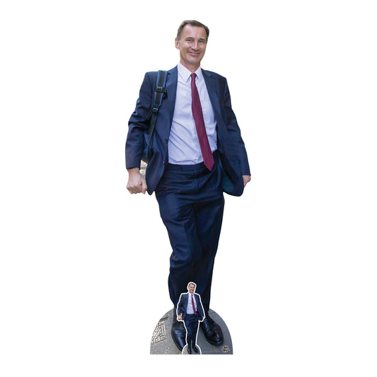 CS1039 Jeremy Hunt Height 181cm Lifesize Cardboard Cut Out With Mini