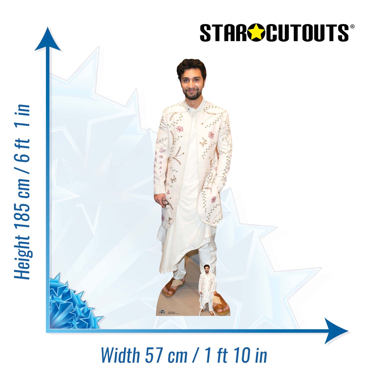CS1118 Ahad Raza Mir Height 185cm Cardboard Cutout