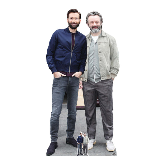 CS1124 David Tennant and Michael Sheen Height 187cm Cardboard Cutout