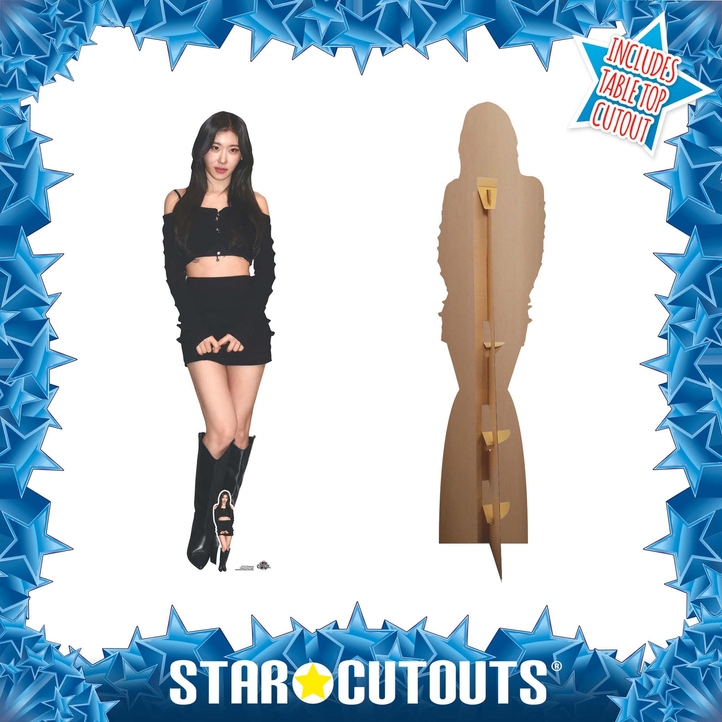 CS1147 Chaeryeong Height 169cm Lifesize Cardboard Cut Out With Mini