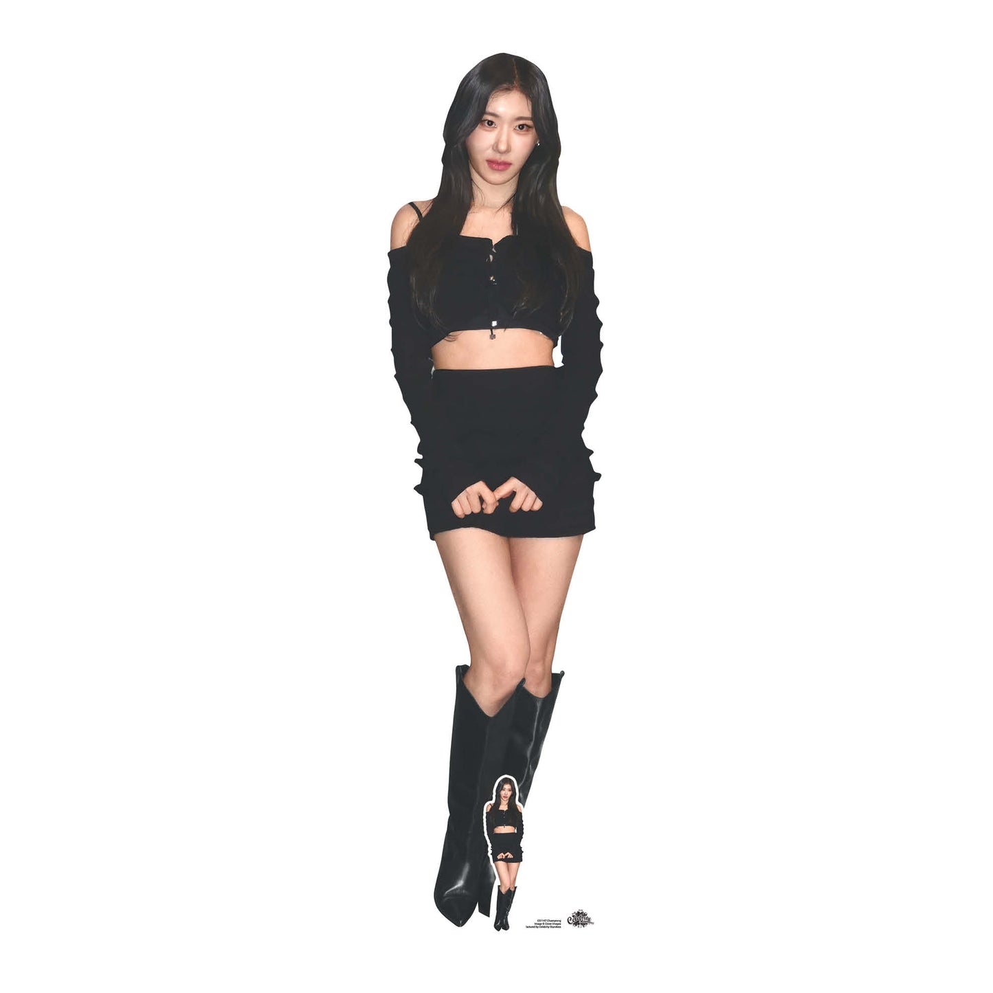 CS1147 Chaeryeong Height 169cm Lifesize Cardboard Cut Out With Mini