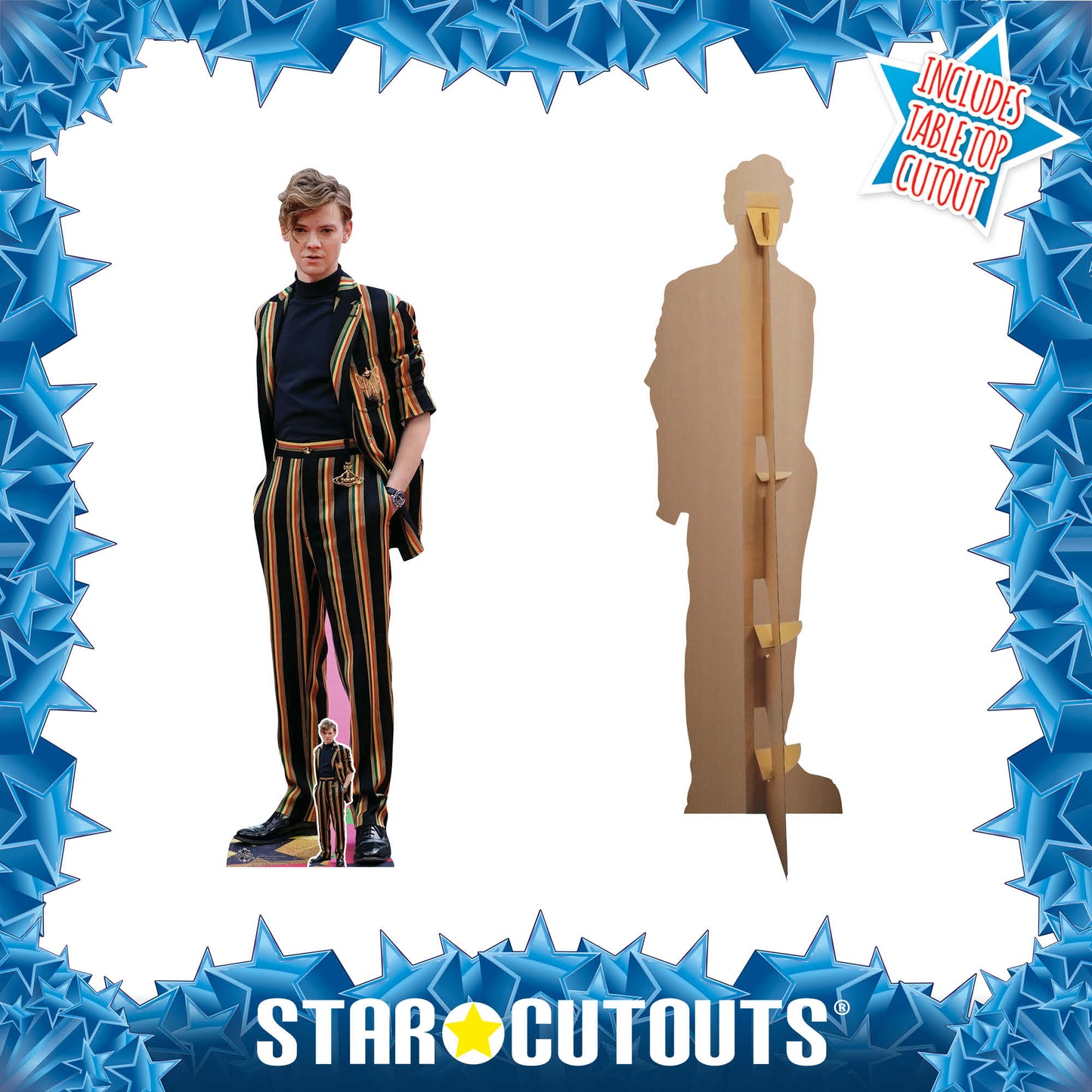 CS1150 Thomas Brodie-Sangster Height 179cm Lifesize Cardboard Cut Out With Mini