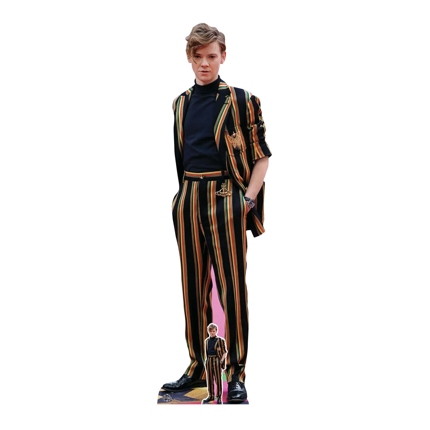CS1150 Thomas Brodie-Sangster Height 179cm Lifesize Cardboard Cut Out With Mini
