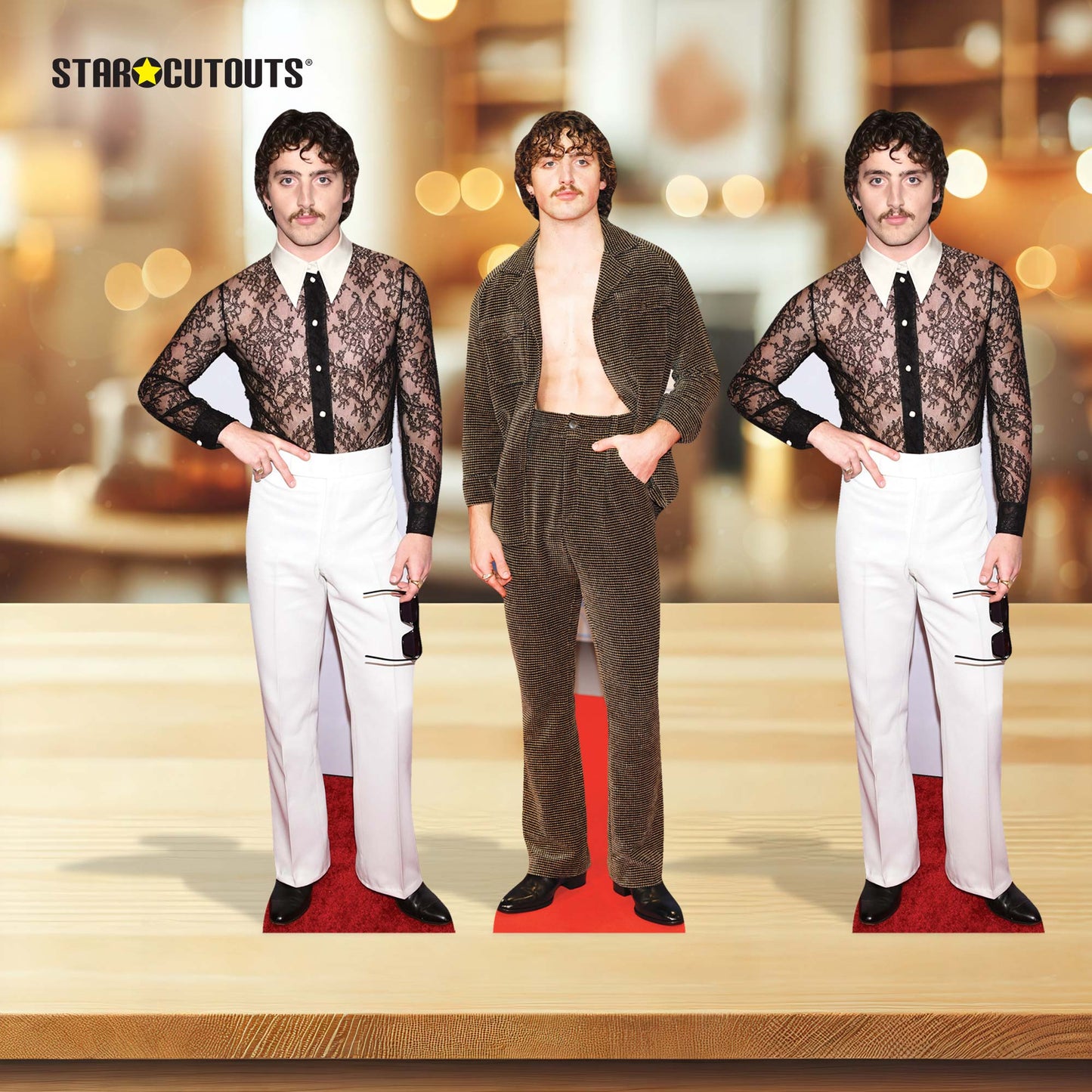 CS1200 Benson Boone Shelf Top Cardboard  Cutout Pack Height 31cm