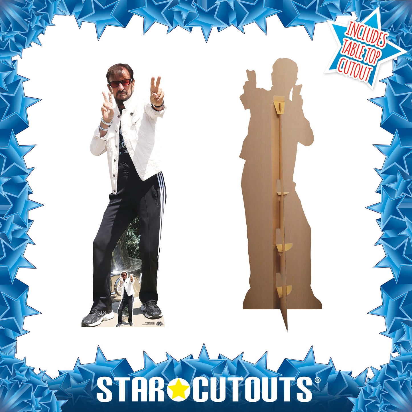 CS1350 Ringo Starr Peace Cardboard Cutout Height 174cm