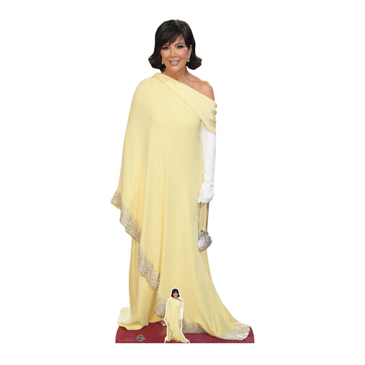 CS994 Kris Jenner Height 177cm Lifesize Cardboard Cut Out With Mini
