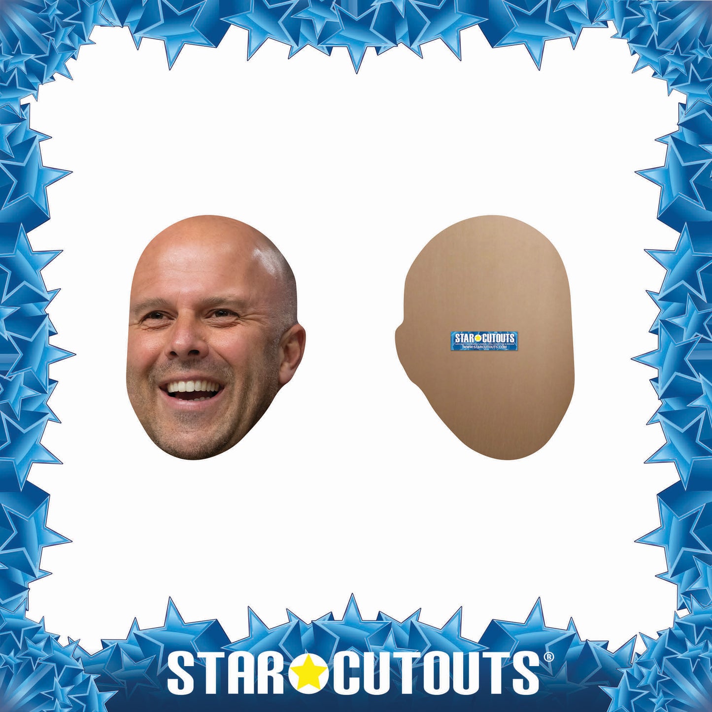 GH016 Arne Slot Giant Head Cardboard Cut Out Height 72cm