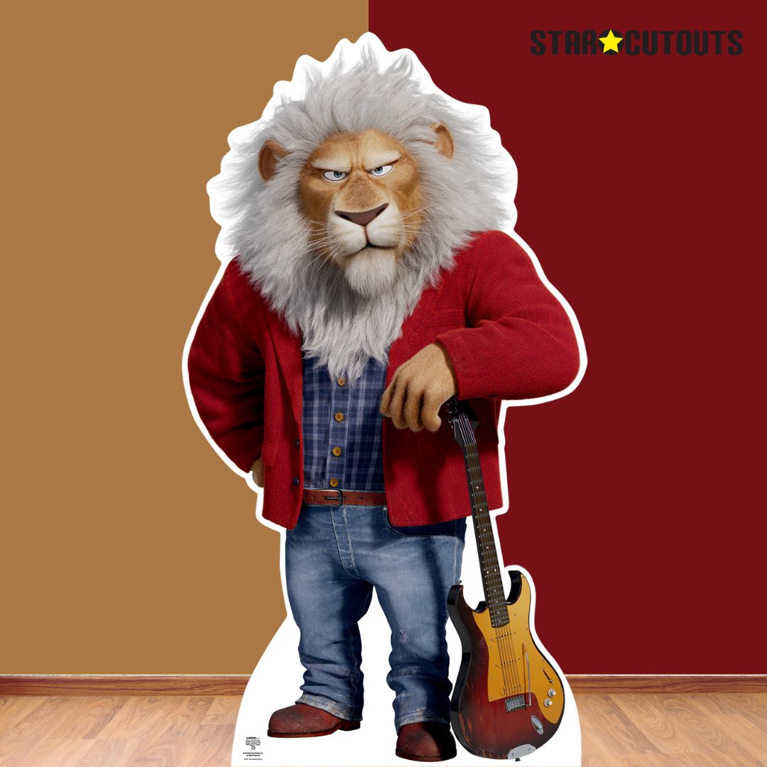 SC4087 Clay CallowayLion Sing 2 Cardboard Cut Out Height 165cm
