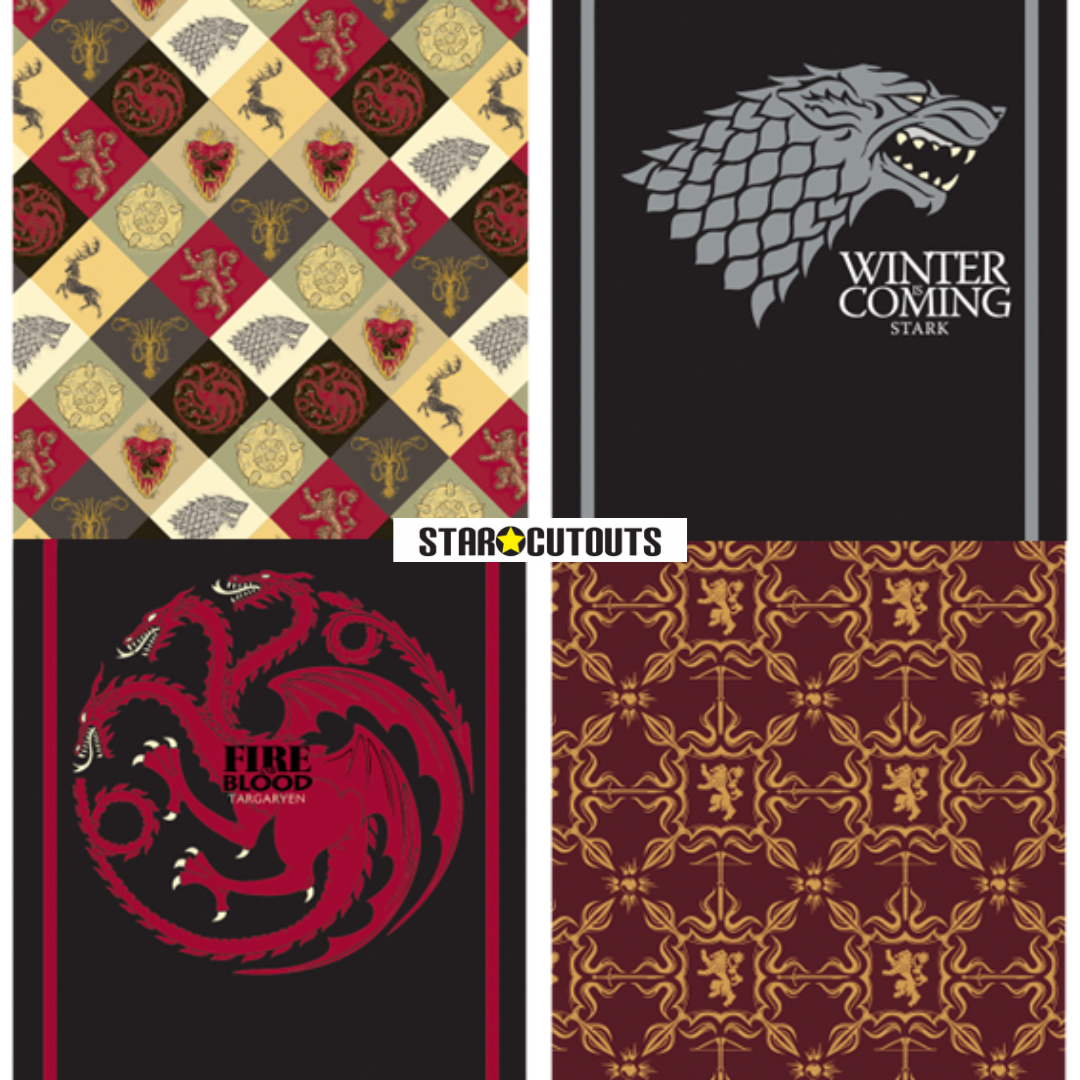 SC4540 Game of Thrones Targaryan Motif Sigil Backdrop Cardboard Cut Out Height 185cm