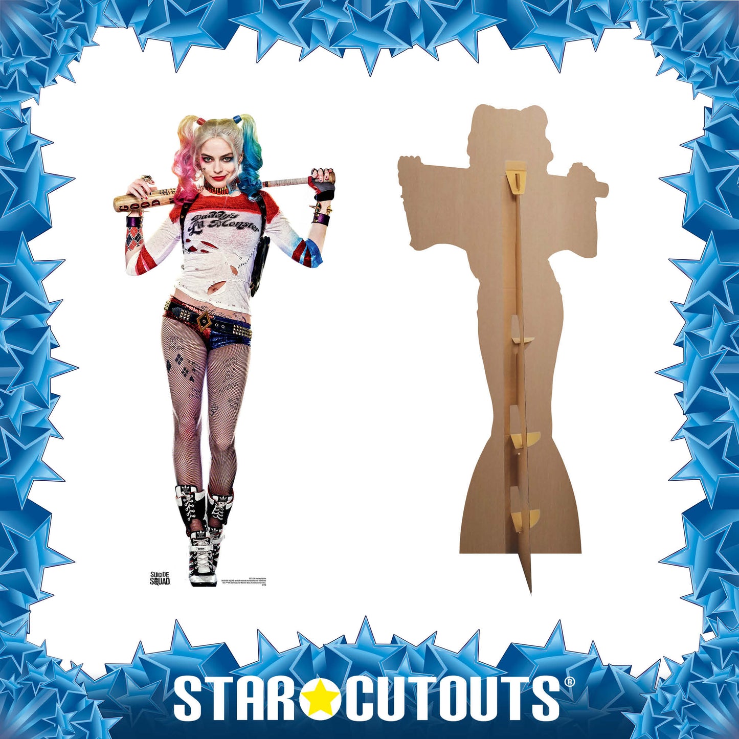 SC1220 Harley Quinn Margot Robbie Cardboard Cut Out Height 171cm