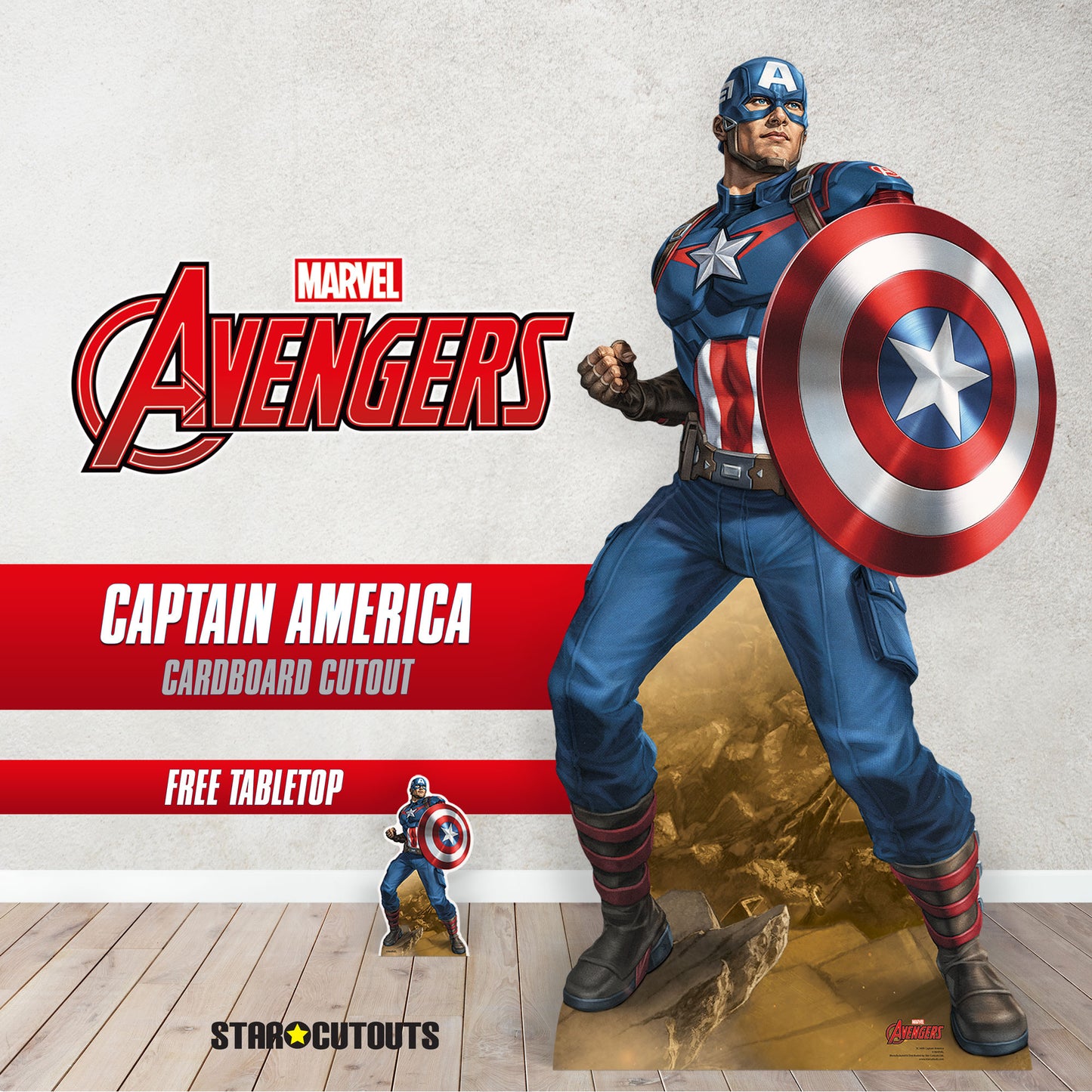 SC1409 Captain America Cardboard Cut Out Height 184cm