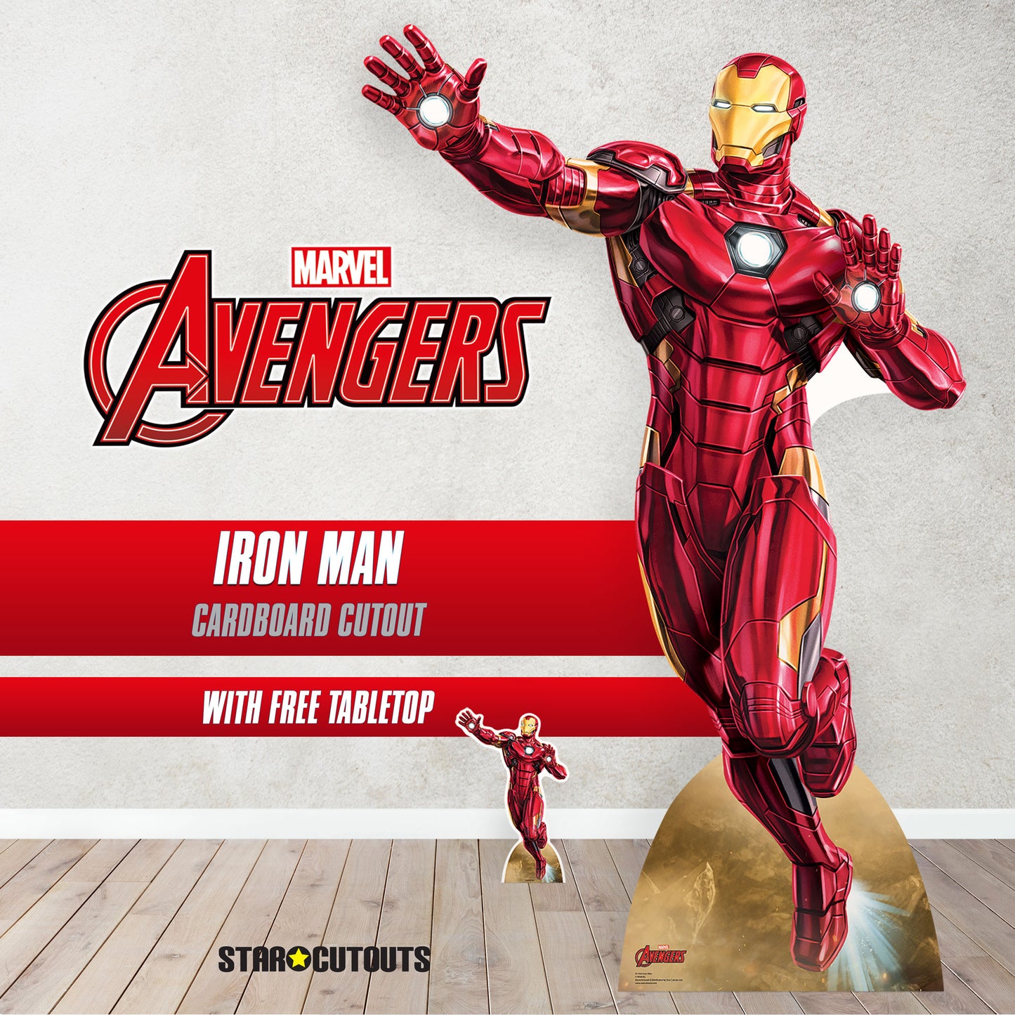 SC1532 Tony Stark Iron Man Comic Book Art Take Off Cardboard Cut Out Height 200cm