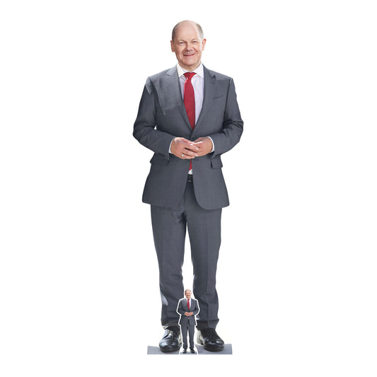 SC4075 Olaf Scholz German Chancellor Cardboard Cut Out Height 171cm