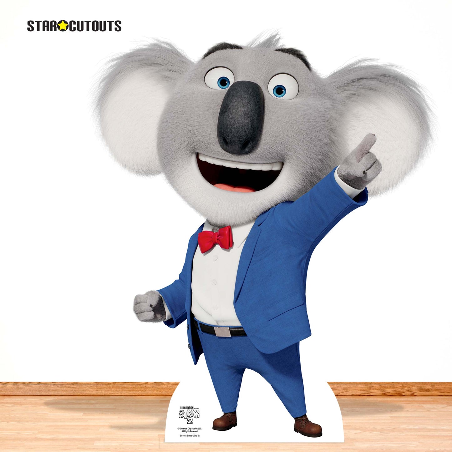 SC4081 Buster Koala Sing 2 Cardboard Cut Out Height 66cm
