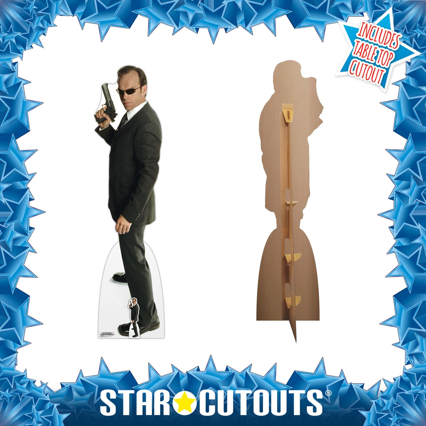 SC4116 Agent Smith Matrix Hugo Weaving Cardboard Cut Out Height 189cm