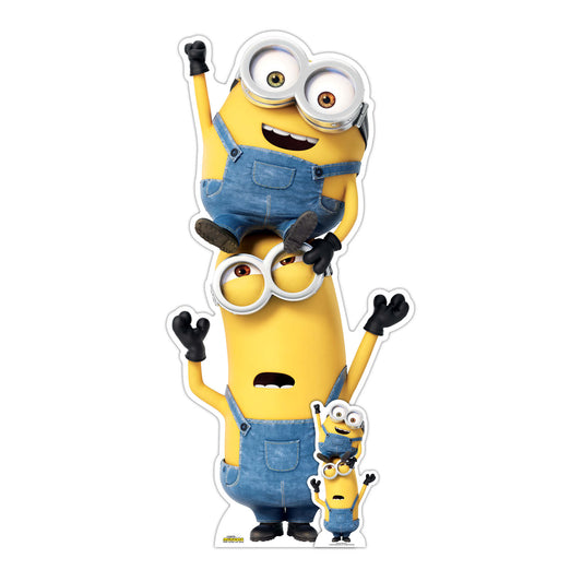 SC4122 Kevin and Bob Minions Large Cut Out Cardboard Cut Out Height 147cm - Star Cutouts