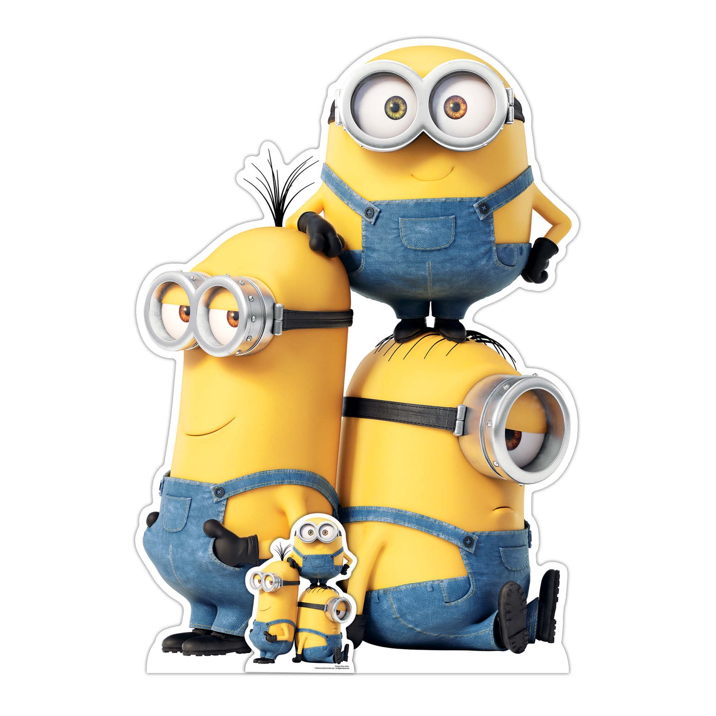 SC4123 Group Minions Kevin Bob and Stuart Cardboard Cut Out Height 131cm - Star Cutouts
