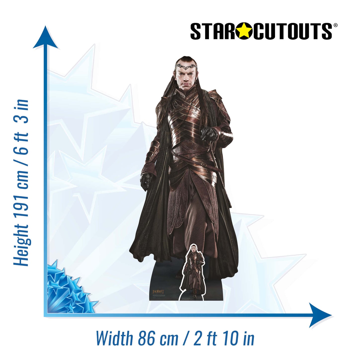 SC4136 Elrond Hobbits Movies Cardboard Cut Out Height 191cm