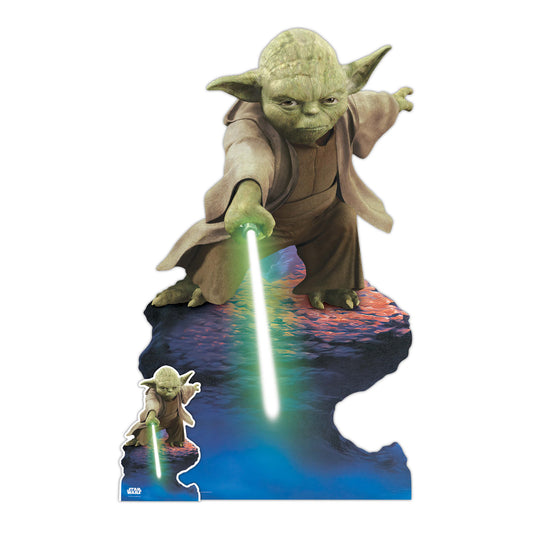 SC4140 Yoda Lightsaber Cardboard Cut Out Height 125cm - Star Cutouts
