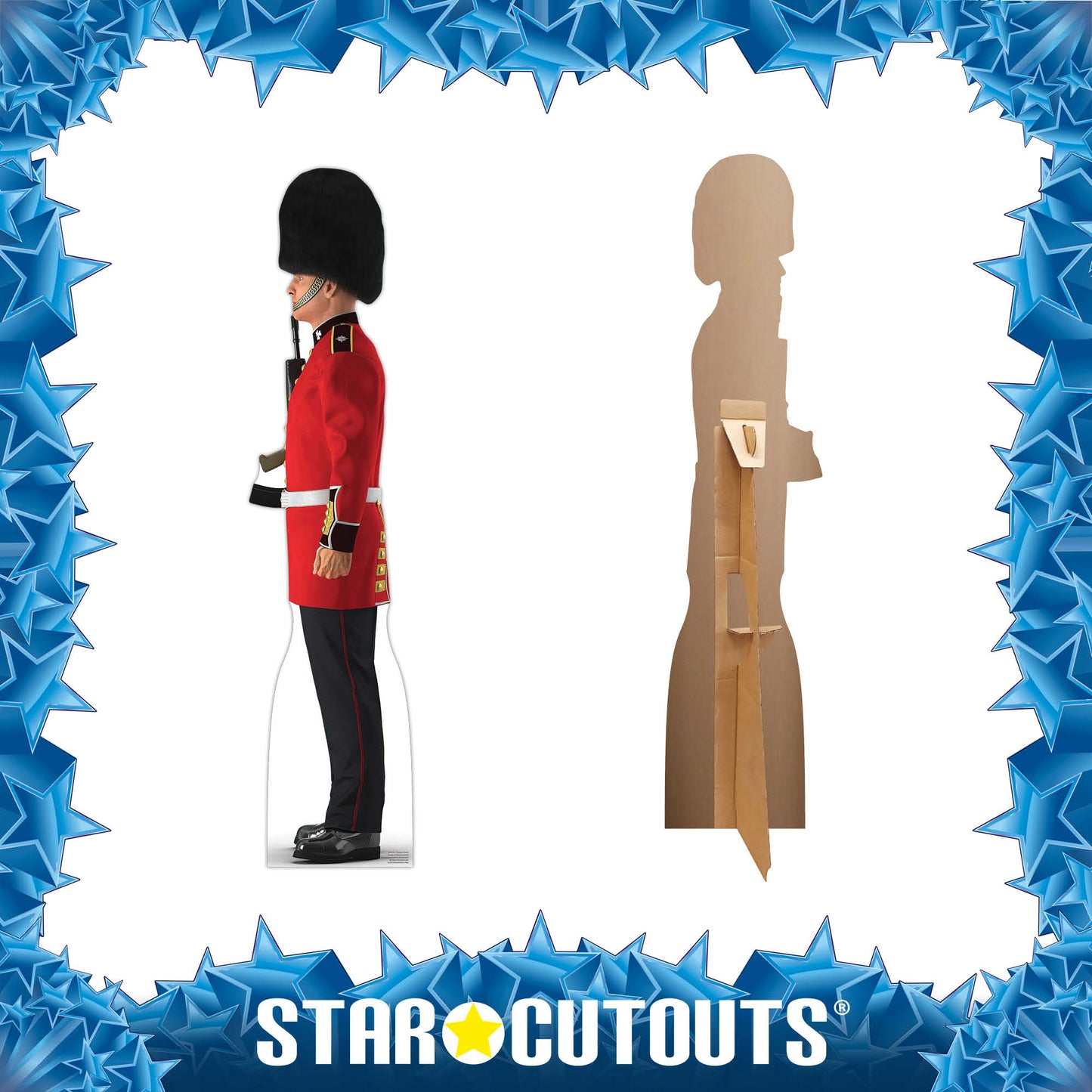 SC4141 Illustrated Palace Guard Star Mini Cardboard Cut Out Height 90cm