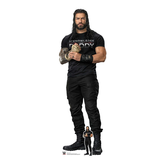 SC4159 Roman Reigns Black Outfit WWE Cardboard Cut Out Height 192cm