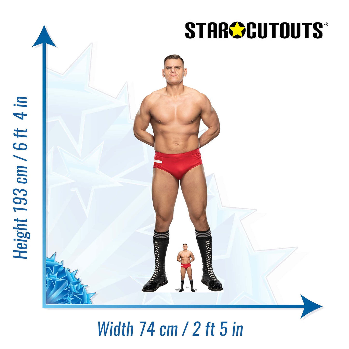 SC4165 Gunther WWE Cardboard Cut Out Height 193cm