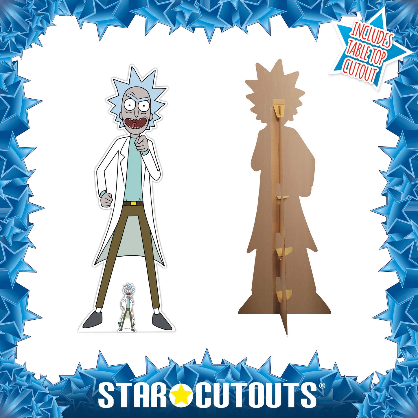 SC4261 Rick Sanchez Scientist Rick and Morty Cardboard Cut Out Height 195cm