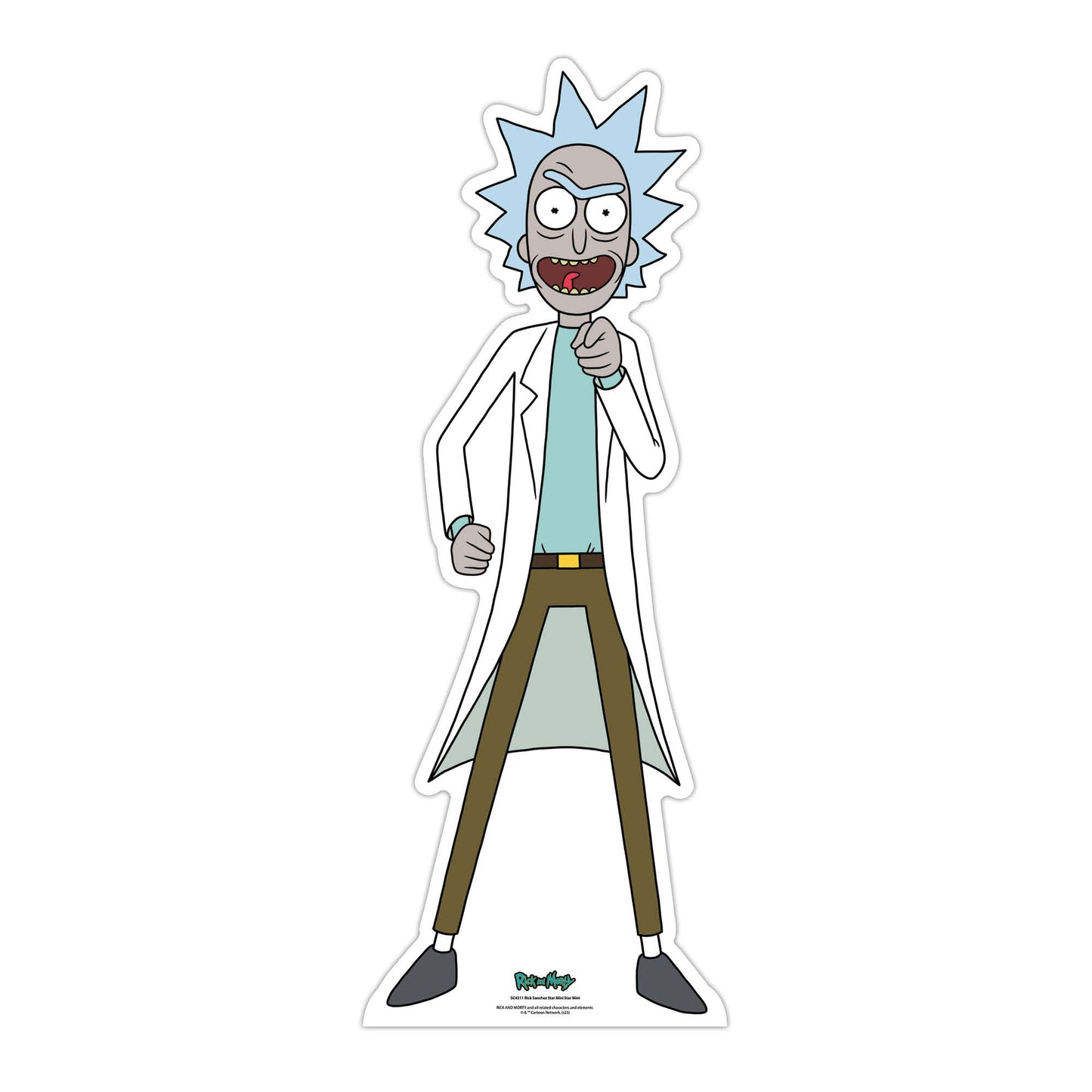 SC4311 Rick Sanchez Small - Rick and Morty Star Mini Cardboard Cut Out Height 93cm
