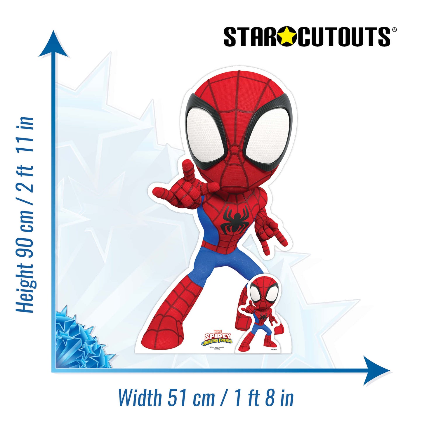 SC4341 Spidey Spidey and His Amazing Friends  Cardboard Cutout Height 90cm