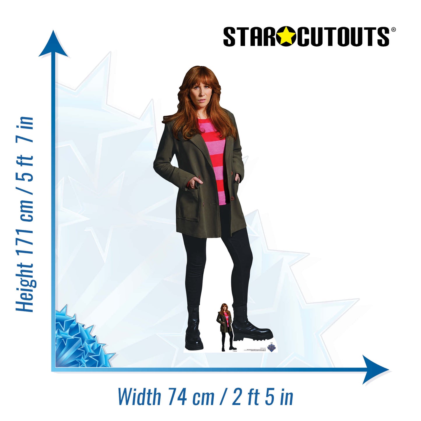 SC4390 Donna Noble Doctor Who Cardboard Cut Out Height 171cm