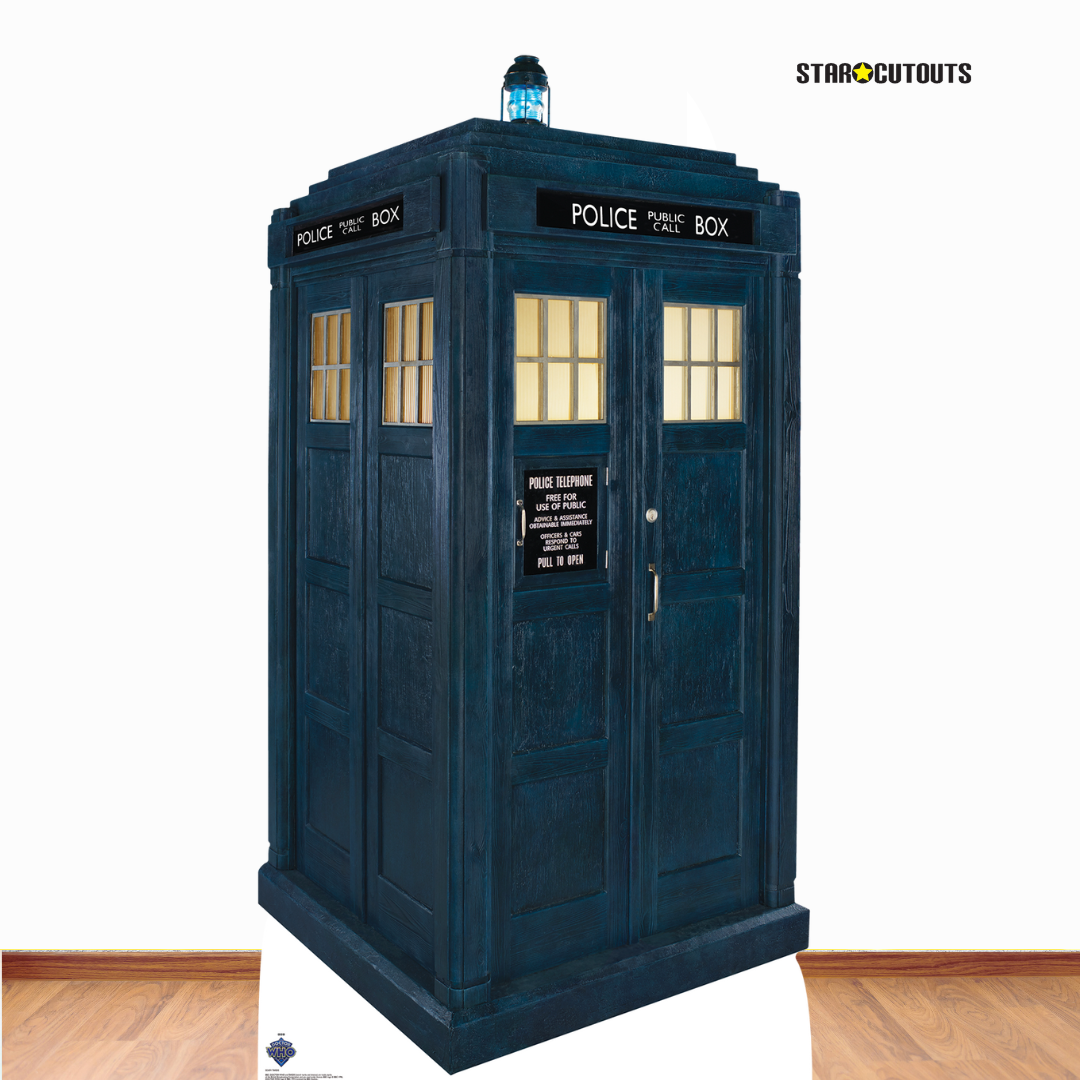 SC4391 TARDIS Police Box Doctor Who Cardboard Cut Out Height 173cm