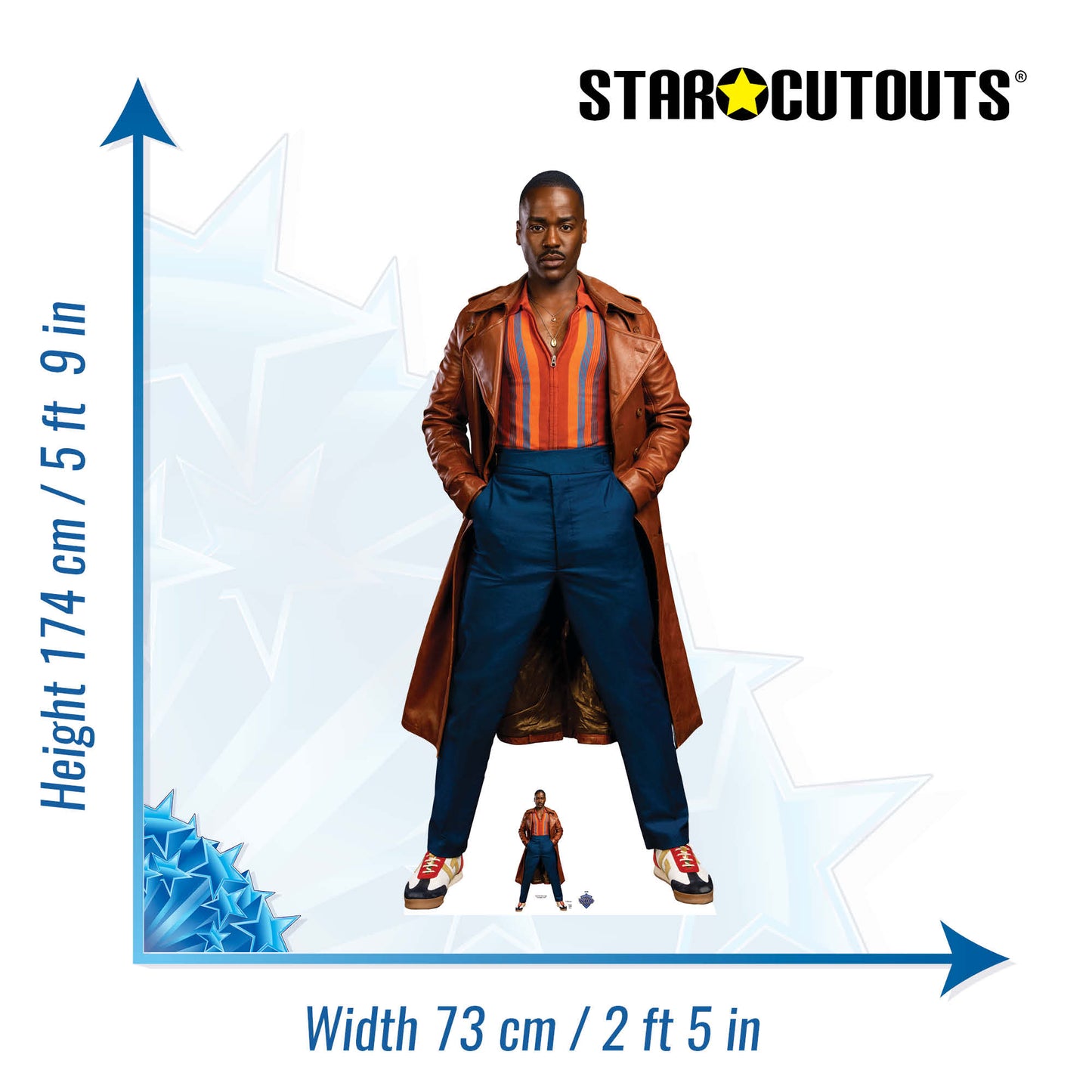 SC4435 Ncuti Gatwa - The Fifteenth Doctor - Doctor Who - First Look Cardboard Cut Out Height 174cm