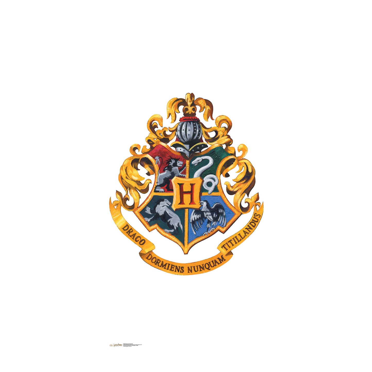 SC4450 Hogwarts Crest  Backdrop -  Sailboard Harry Potter Cardboard Cut Out Height 193cm