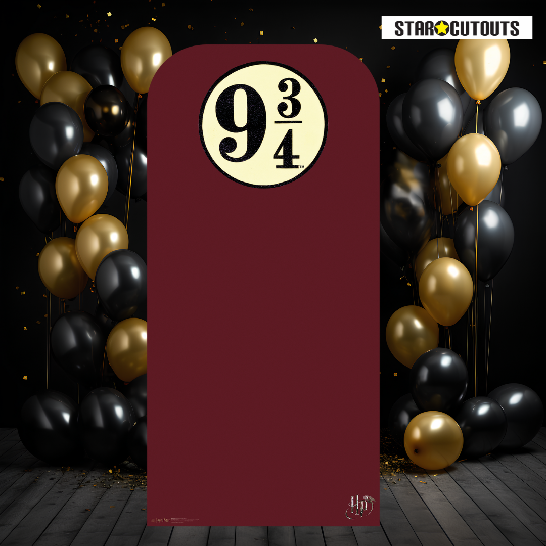 SC4451 Hogwarts Express Platform 9¾ Harry Potter Backdrop - Sailboard Cardboard Cut Out Height 193cm