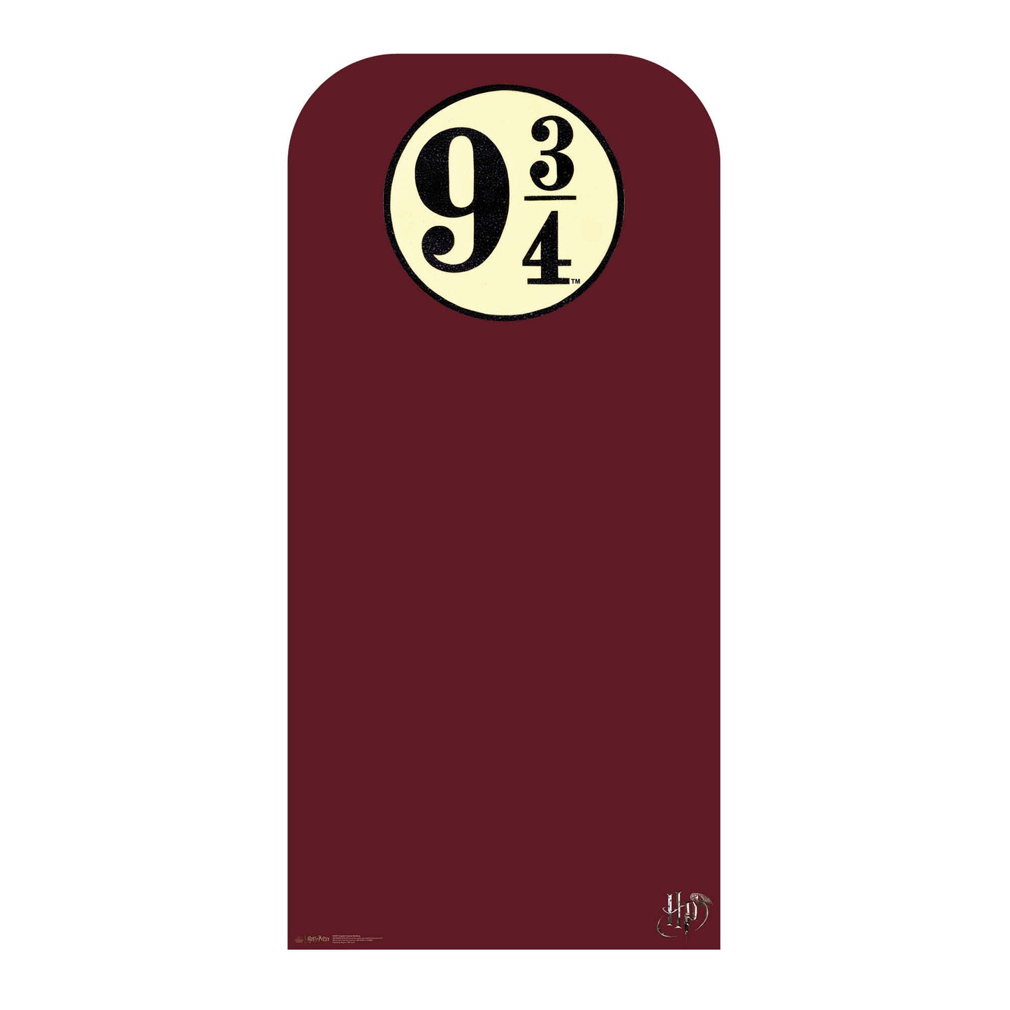 SC4451 Hogwarts Express Platform 9¾ Harry Potter Backdrop - Sailboard Cardboard Cut Out Height 193cm